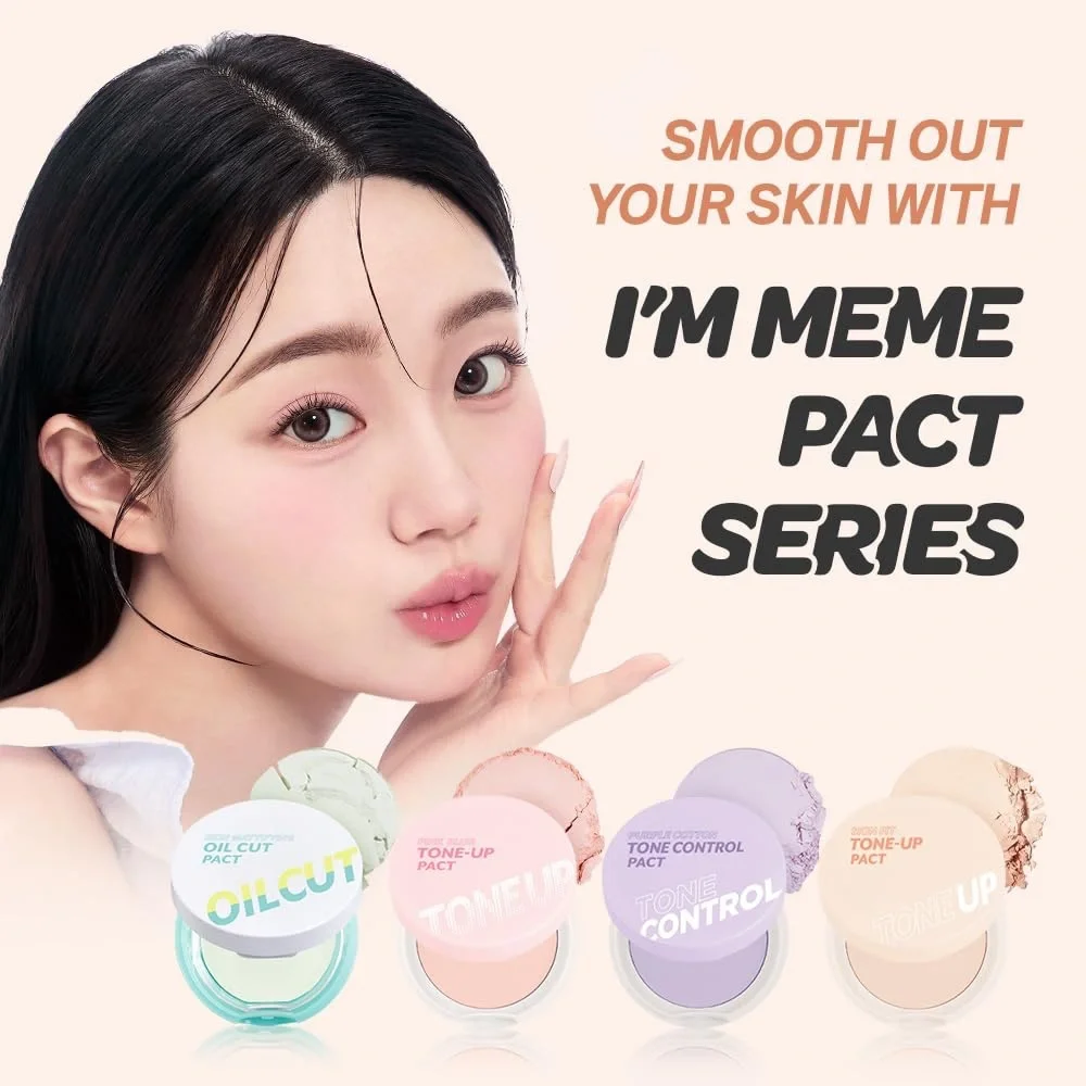 I’m Meme Skin Fit Tone Up Pact- universal, blur, even, absorb oil, soothing